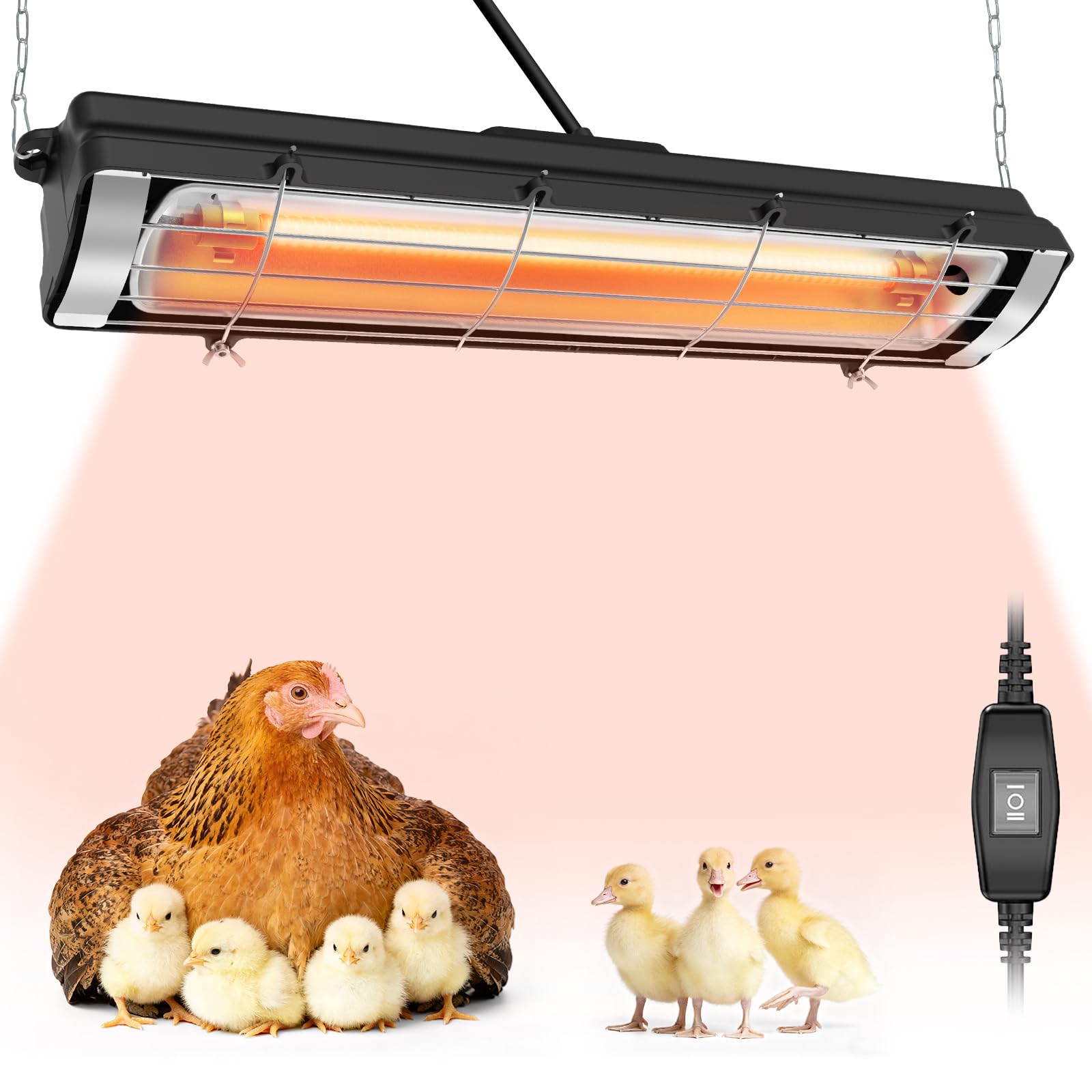 Amazon.com: ZCTIMYI Chicken Coop Heat Lamp, 300W Brooder Heater